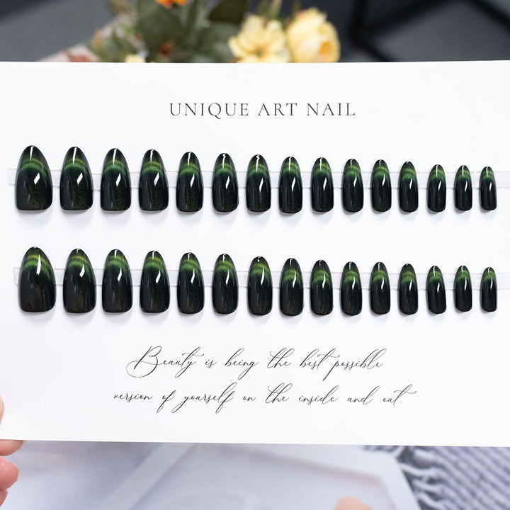 Premium Press-On Nail Set with Unique Art Design