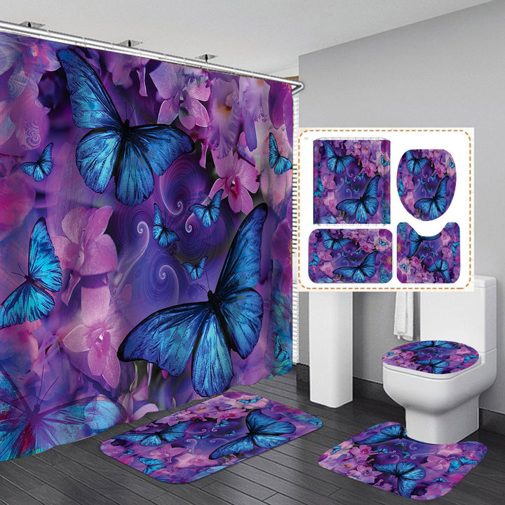 Butterfly-Themed Bathroom Decor Set Kalsten