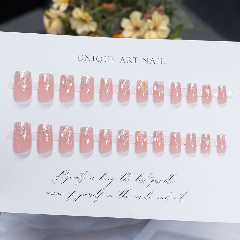 Artistic Geometric Press-On Nails