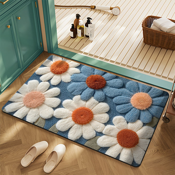 Floral Pattern Bath Mat Kalsten