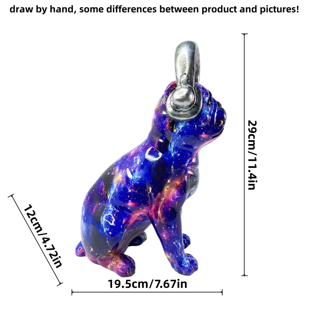 Colorful decorative figure of a dog in modern design Kalsten