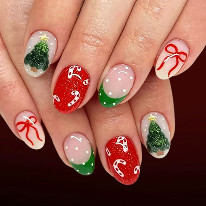 Festive Themed Press-On Nails
