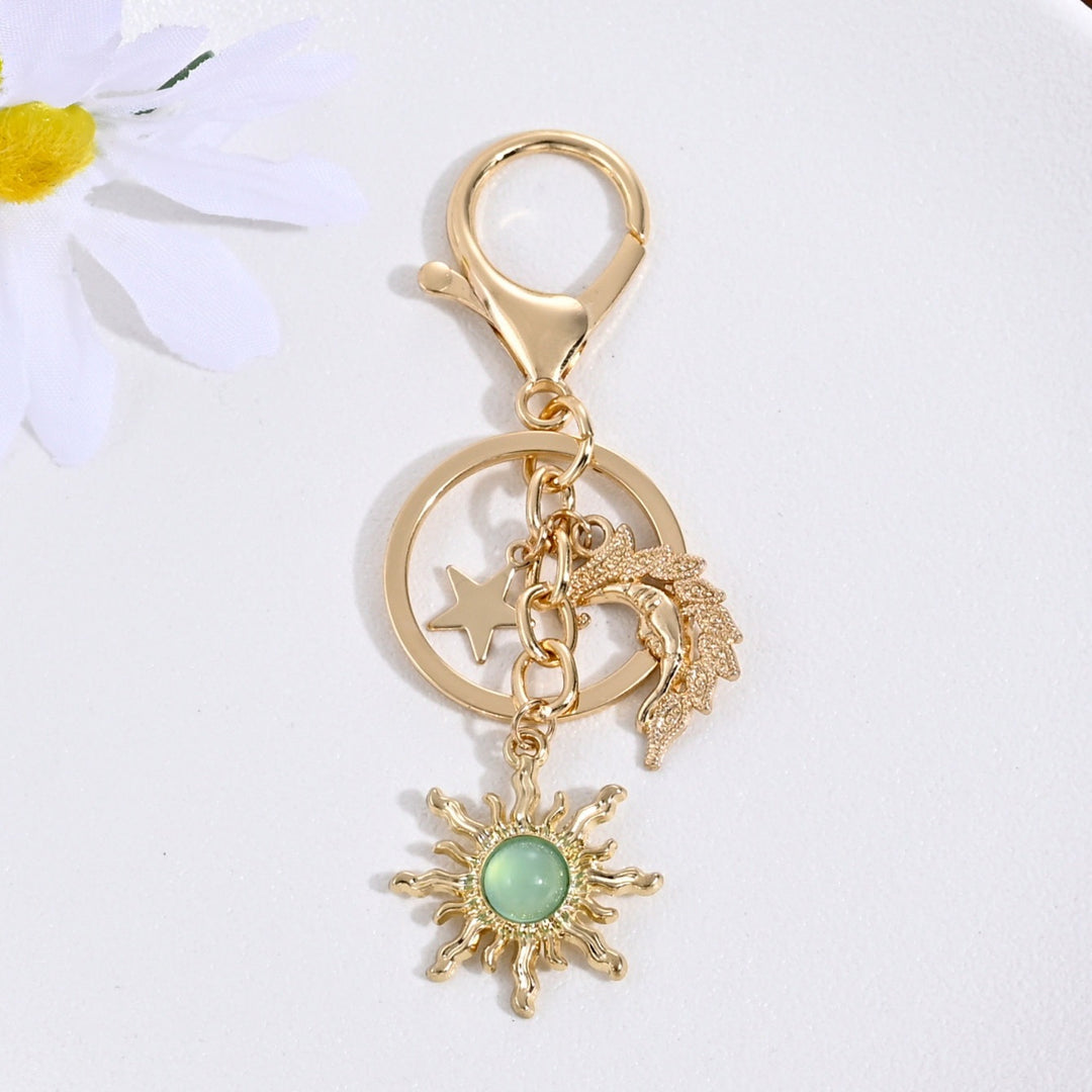 Keychain with Sparkling Sun Motif Kalsten