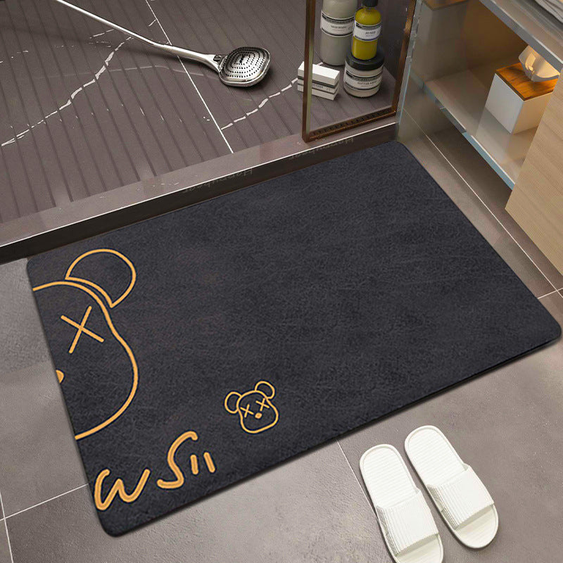 Cartoon-Themed Absorbent Bath Mat Kalsten