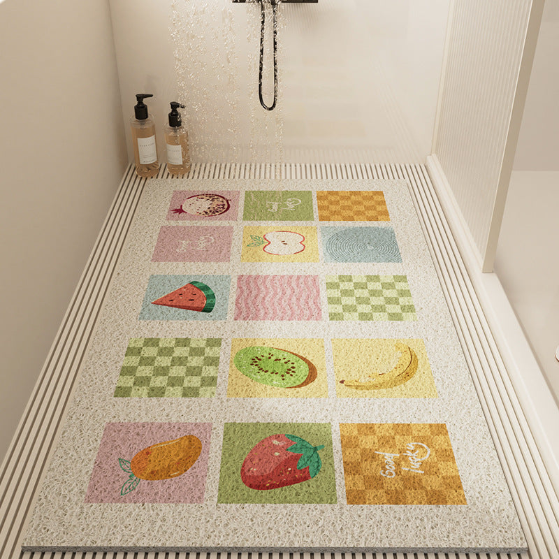 Vibrant Patterned Shower Mat Kalsten