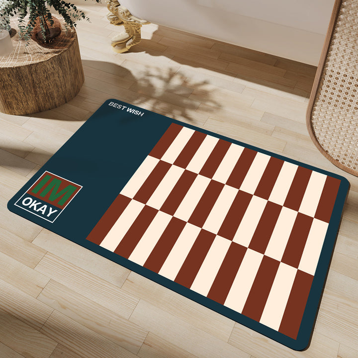 Cheerful Decorative Entrance Mat Kalsten