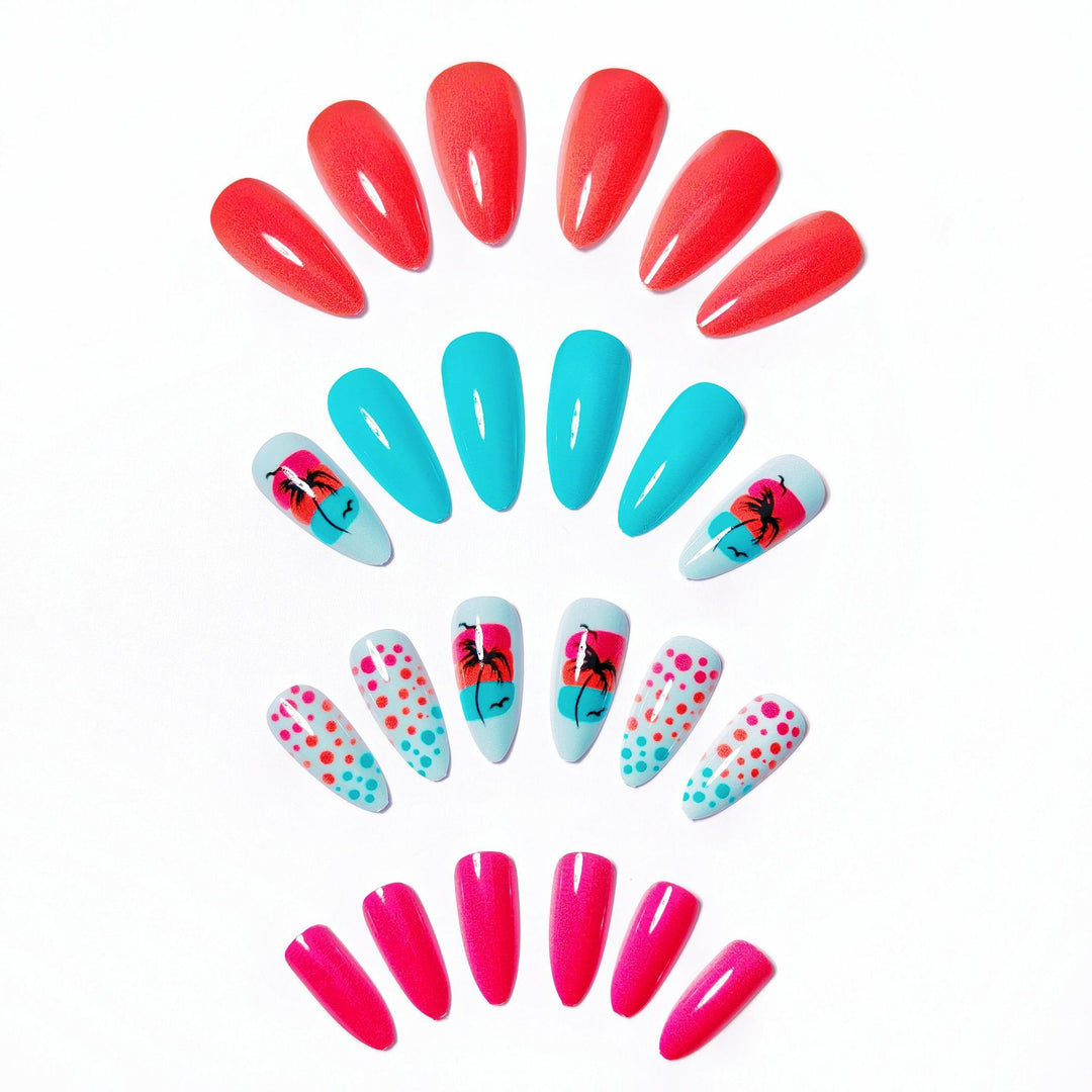 Tropical Island-Inspired Nail Art Kalsten