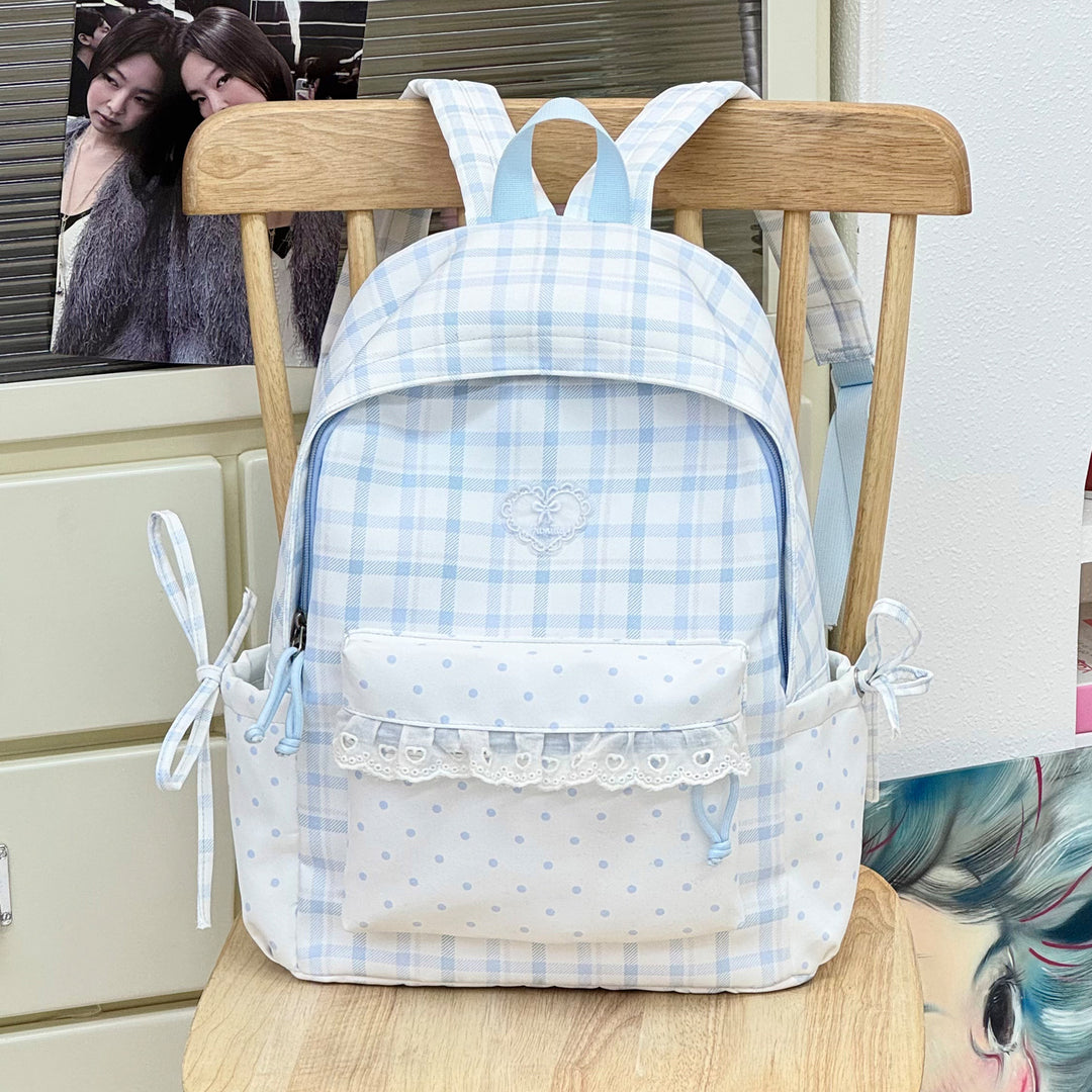 Decorative Plaid Backpack Kalsten