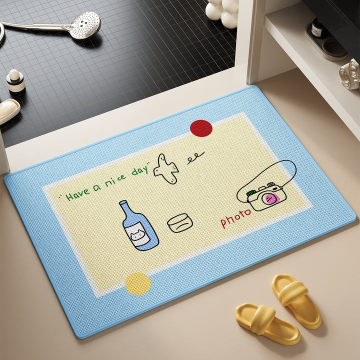 Cute Cat-Themed Bath Rug Kalsten