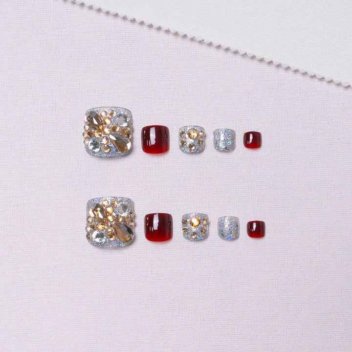 Decorative Rhinestone Pedicure  1791110397