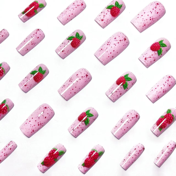 3D Raspberry Nail Art Kalsten