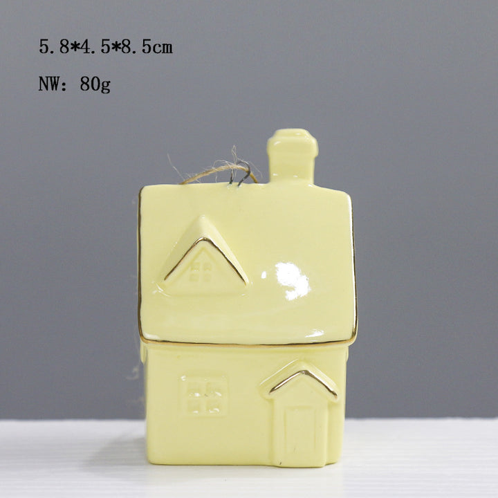 Ceramic House-Shaped Decorative Kalsten