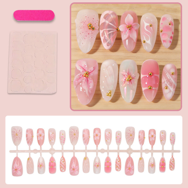 Floral Design Press-On Nails Kalsten