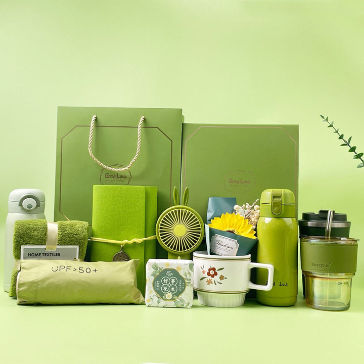 Ladies Thermos Bottle and Folding Umbrella Kalsten