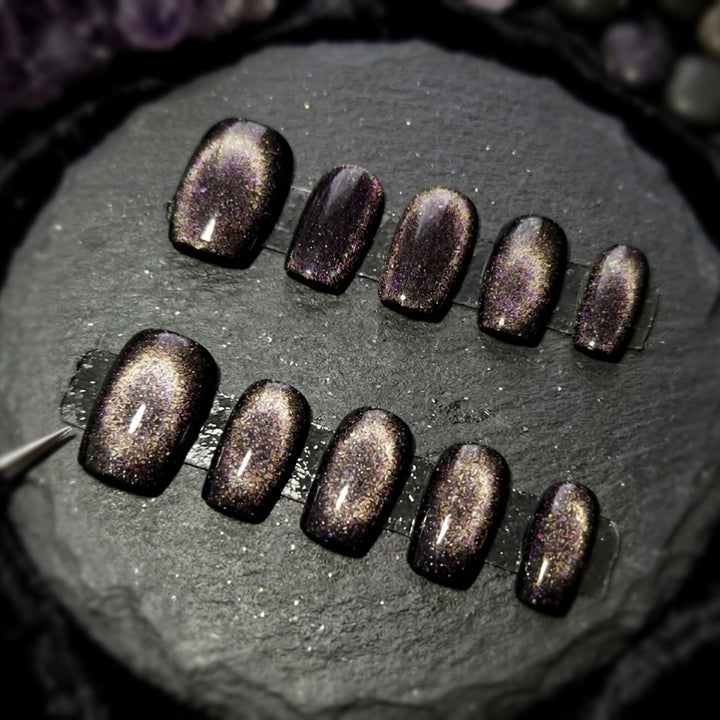 Glittering Galaxy Press-On Nails
