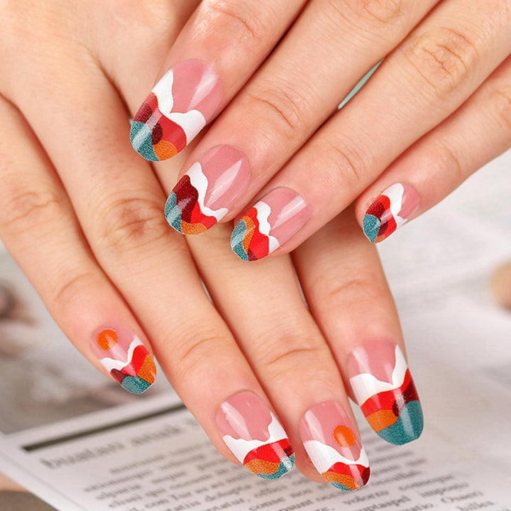 Artistic Nail Tips with Modern Gradient Color Kalsten