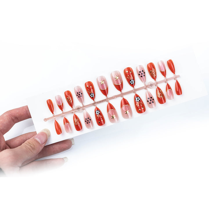 Soccer-Themed Press-On Nail Art Set