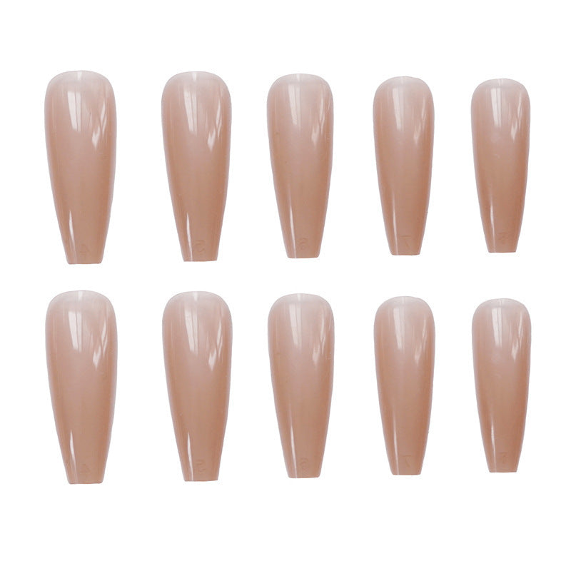 Elegant French Coffin Press-On Nail Set