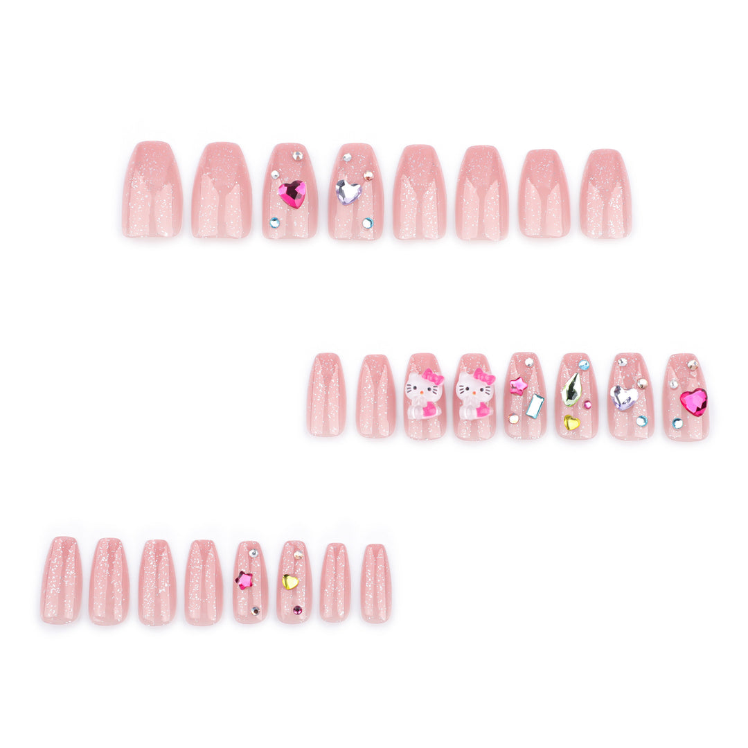 Artful Nail Art with Glitter and Motif Accents Kalsten