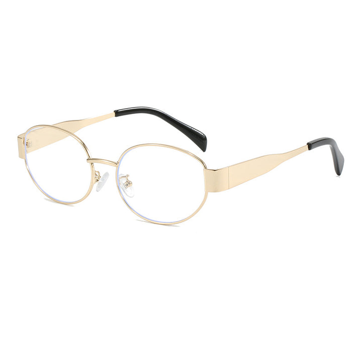Oval sunglasses with elegant metal frame Kalsten