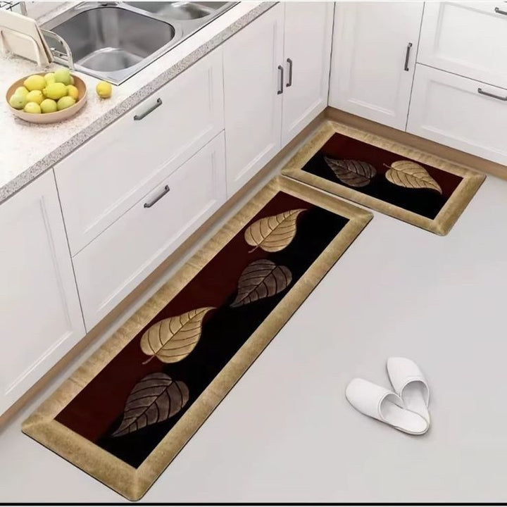 Floral-Themed Kitchen Runner Mat