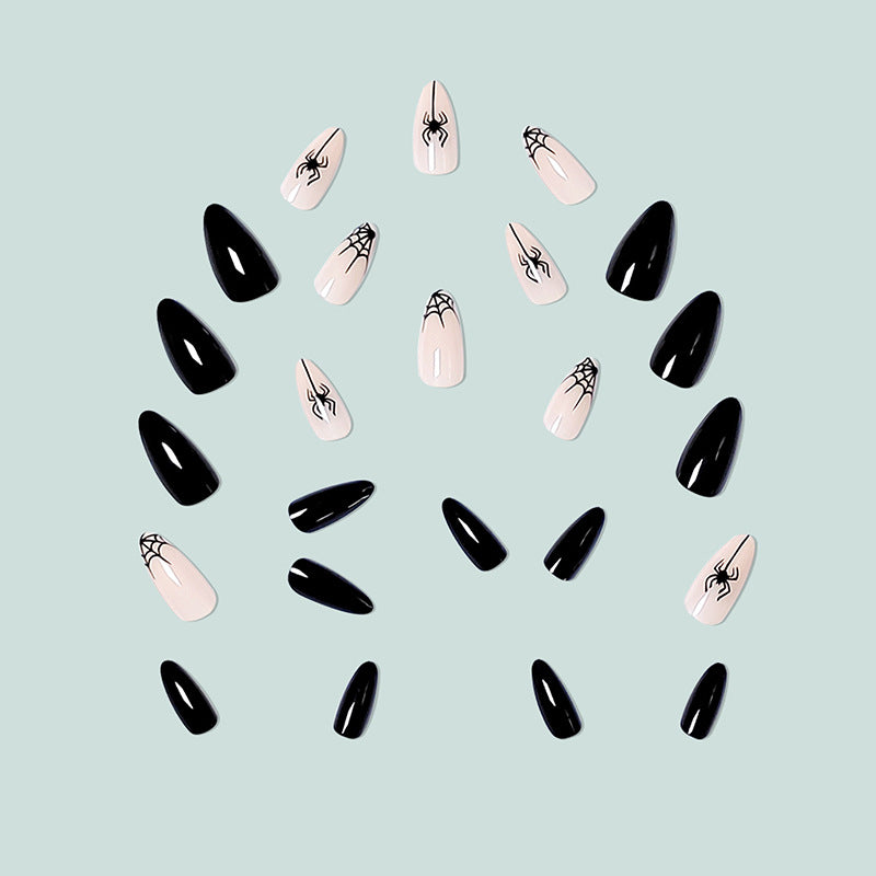 Artistic nail art with spider motif Kalsten