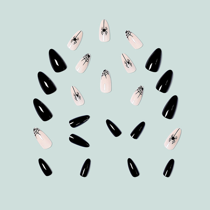 Artistic nail art with spider motif Kalsten