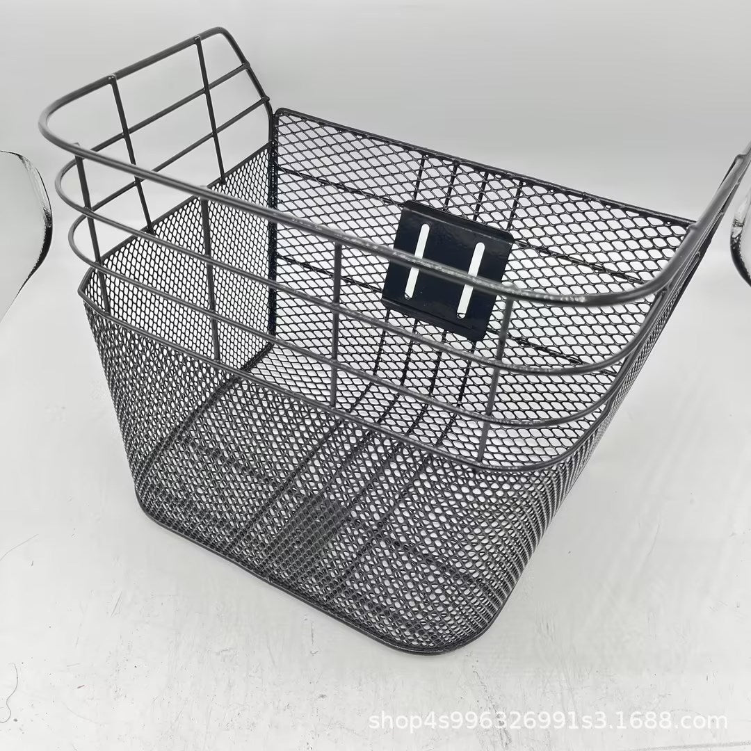 removable mesh front bicycle basket with quick-release mount Kalsten
