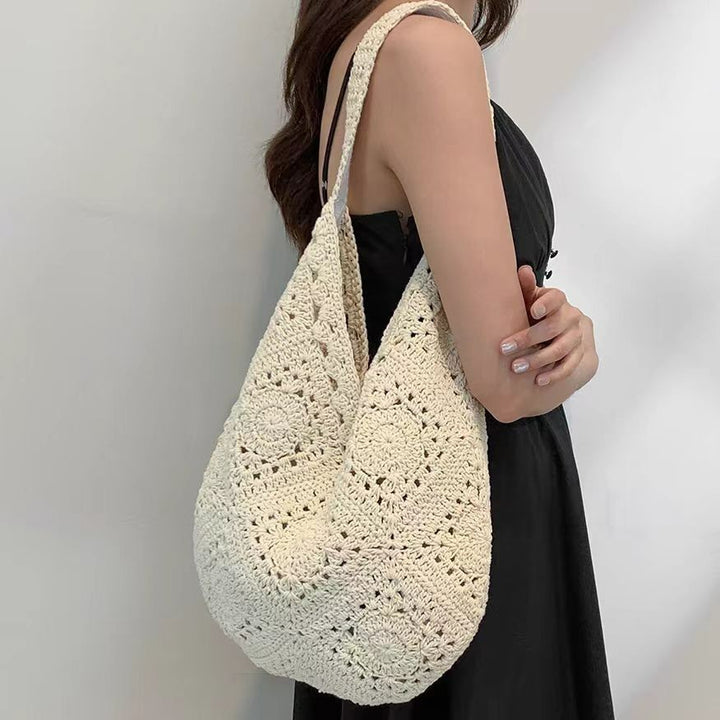 Handcrafted Hobo Bag with Unique Macrame Structure Kalsten