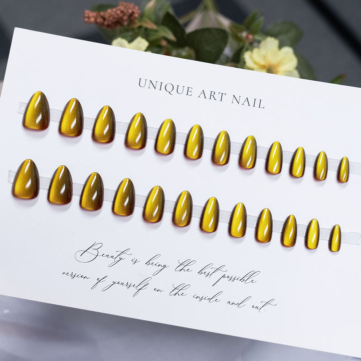 Glossy Press-On Nail Art Set