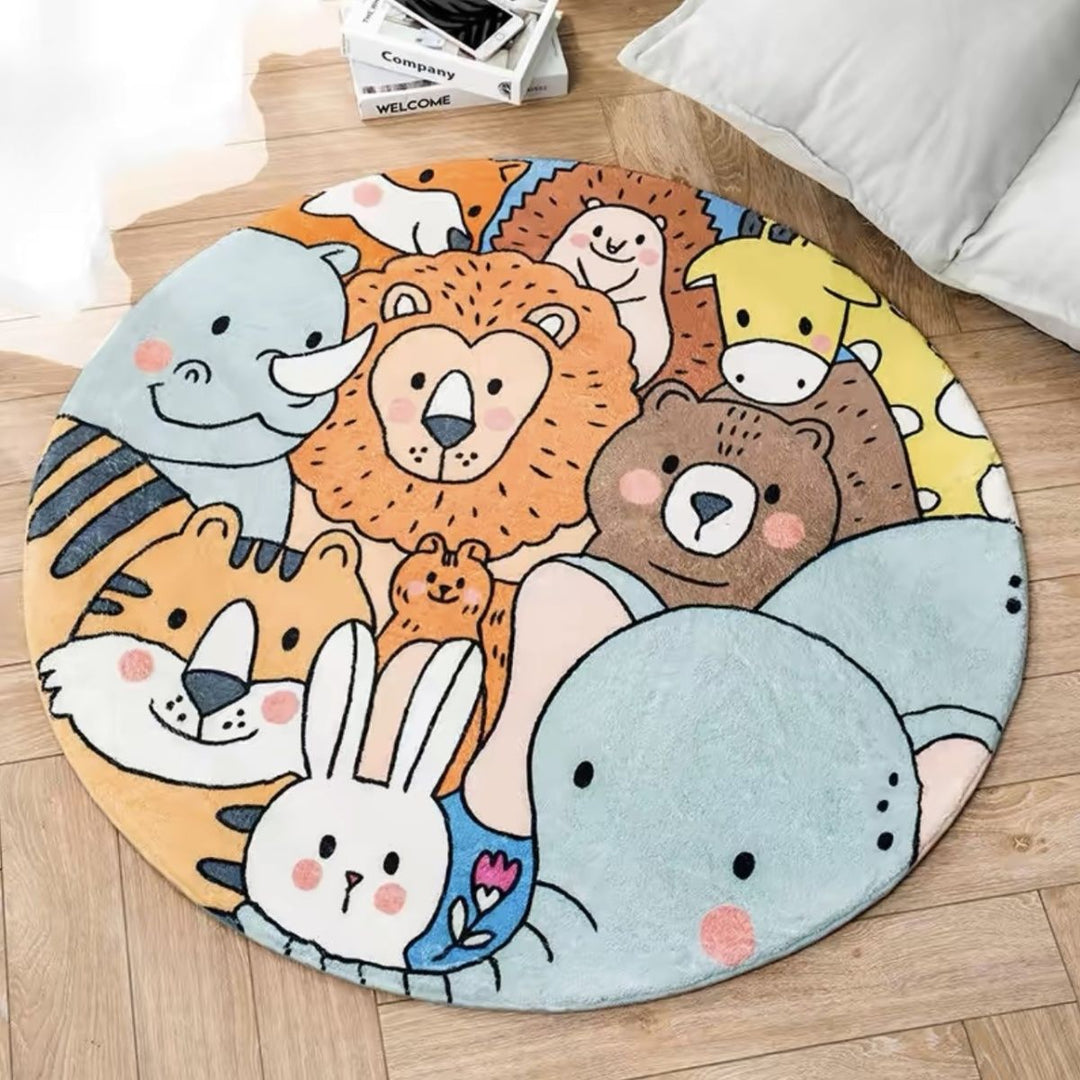 Playful Cat-Themed Area Rug