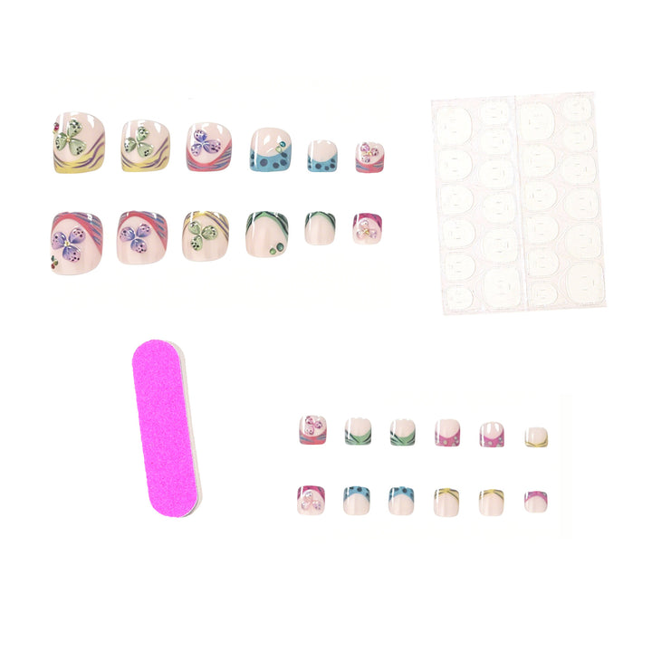 Floral-Inspired Acrylic Nail Art Enhancements Kalsten