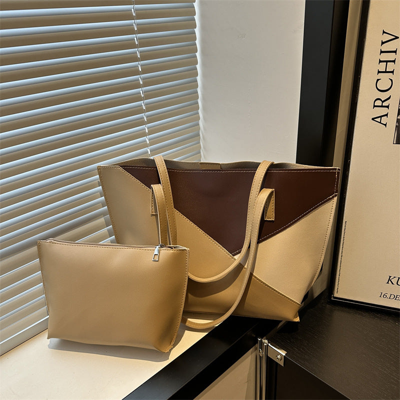 Structured Leather Tote Bag