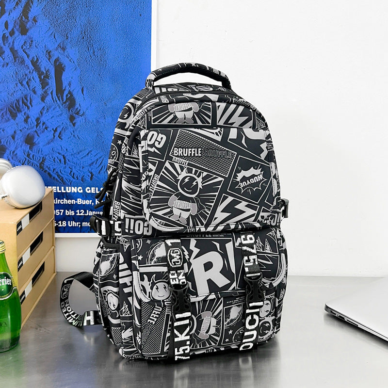 Urban Graphic Print Backpack Kalsten