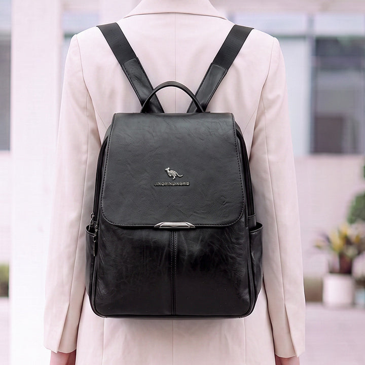 Durable Multi-Functional Leather Backpack Kalsten