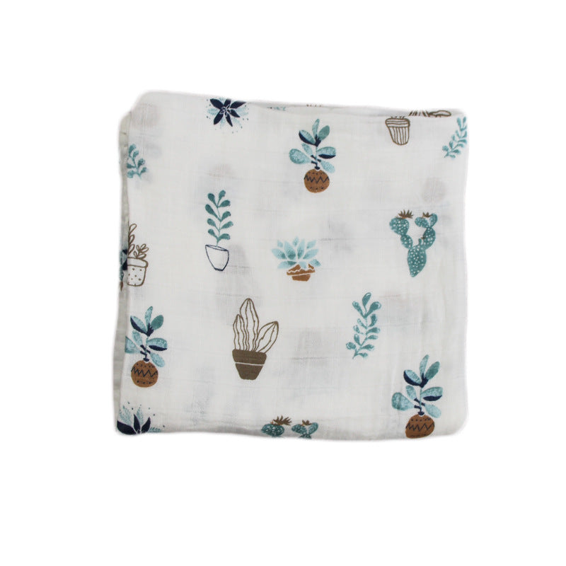 Cute Patterned Muslin Swaddle Blanket kalsten