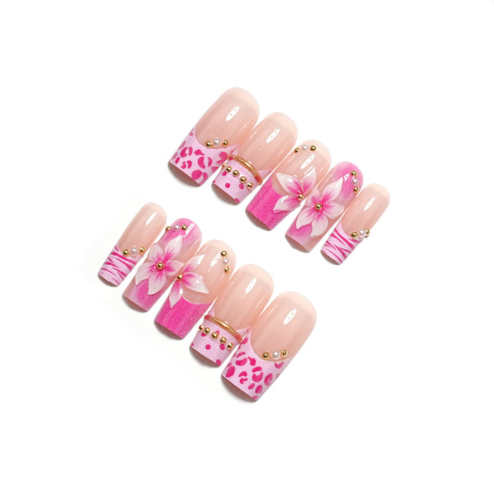 Artistic Floral Press-On Nail Collection