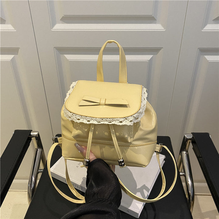 Cute Lace-Trimmed Mini Backpack Kalsten