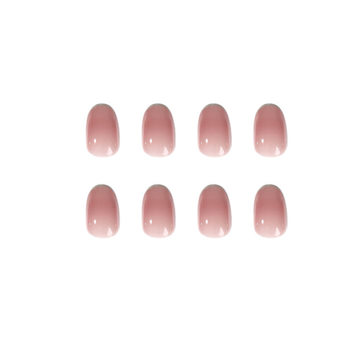 Elegant Gel Nail Extensions with Transparent Tips Kalsten