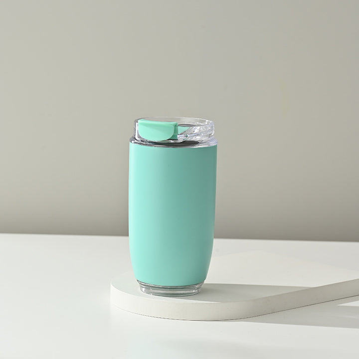 Ladies Insulated Mug with Flip Lid and Non-Slip Silicone Surface Kalsten