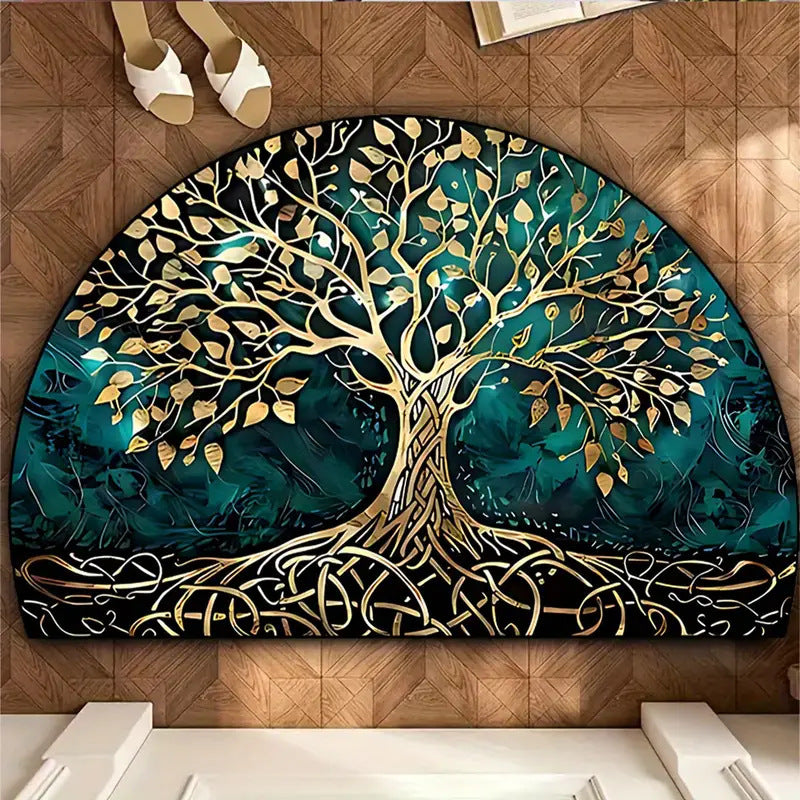 Floral Mosaic Decorative Mat