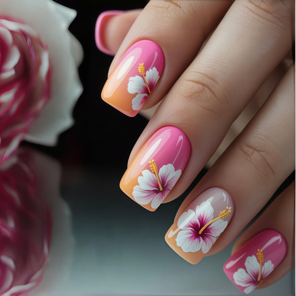 Floral Artificial Nails Kalsten