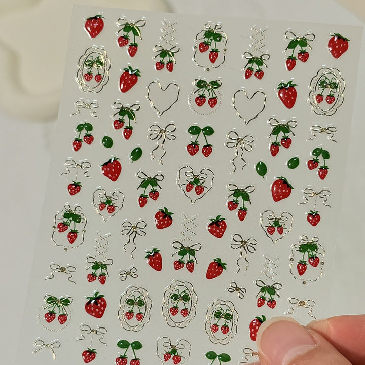 Floral Art Design Nail Stickers