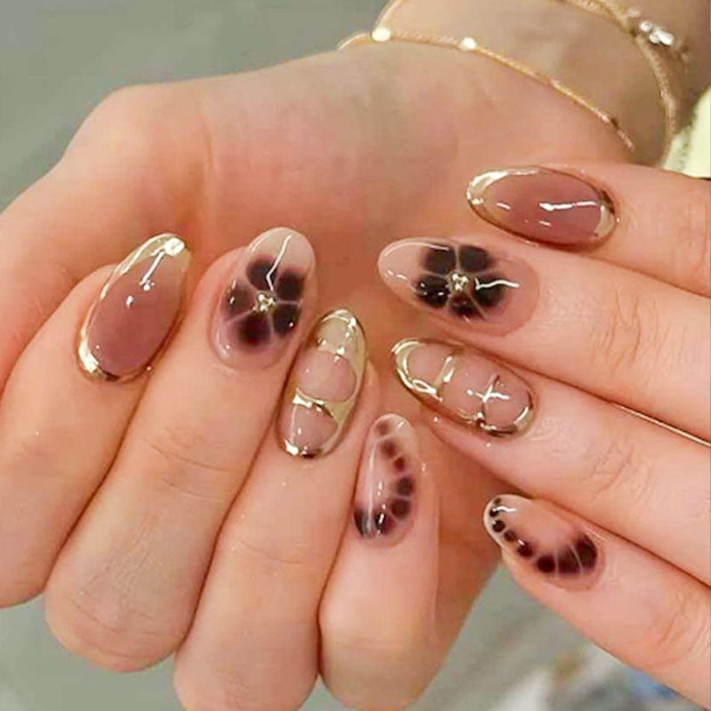 Elegant Floral Nail Art Set