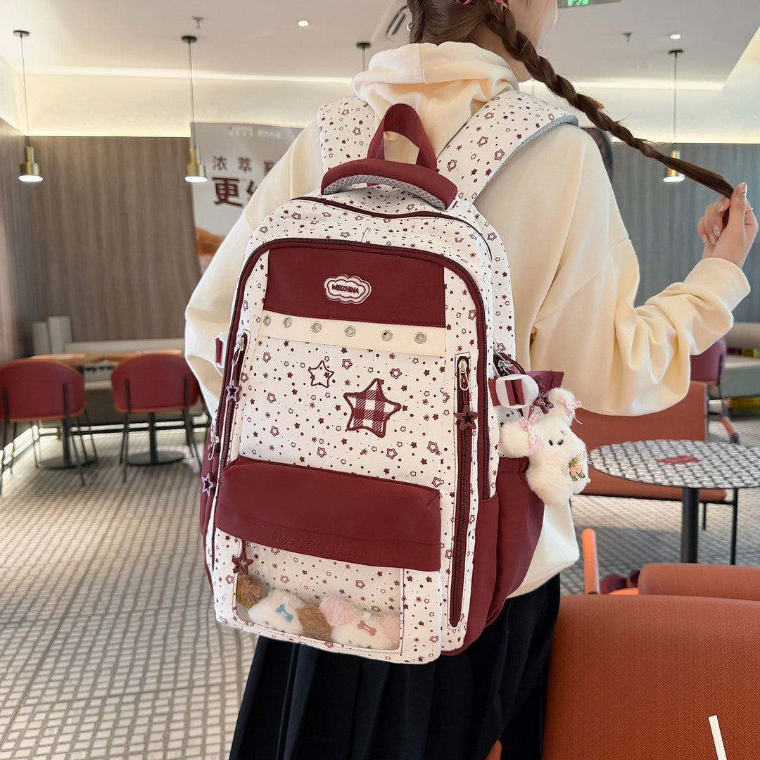 Transparent Pocket Backpack Kalsten
