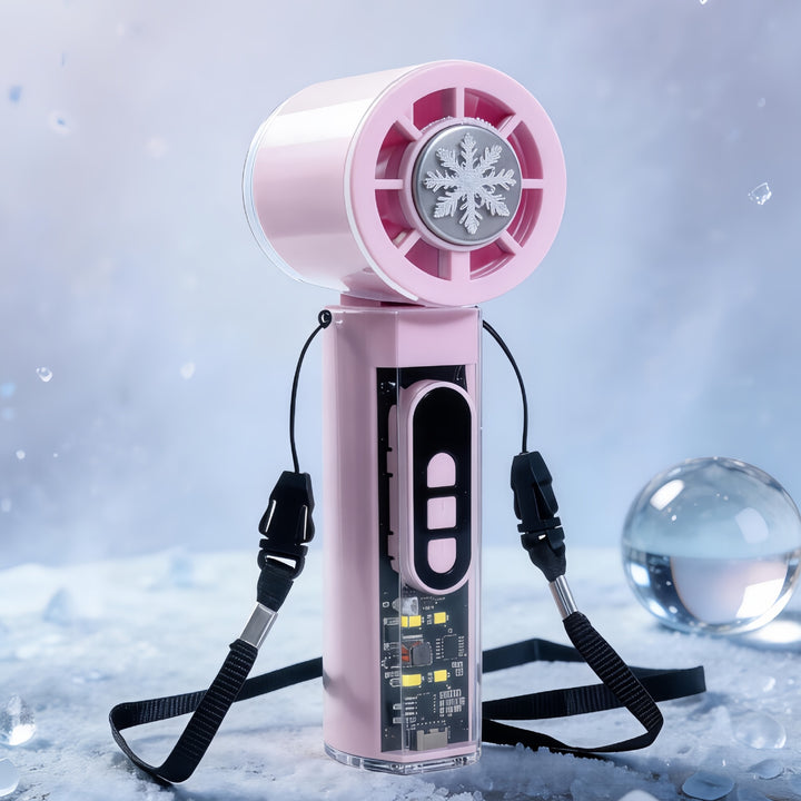 Women's portable mini handheld fan with digital control Kalsten