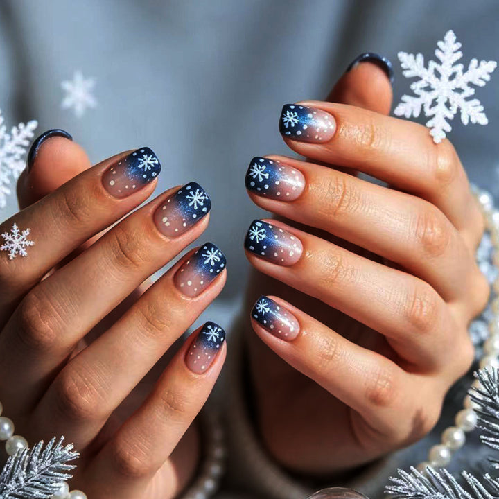 Seasonal Snowflake Nail Art Kalsten