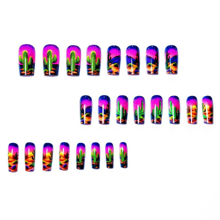 Artistic Desert-Themed Nail Art Kalsten
