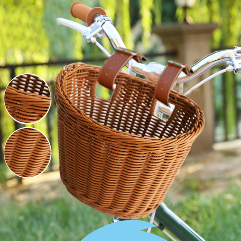 Bicycle basket made of high-quality woven material Kalsten
