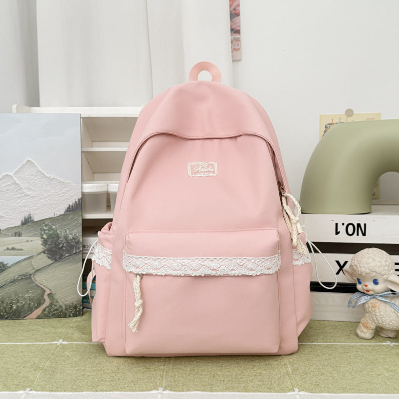 Adorable Lace-Trimmed Backpack Kalsten